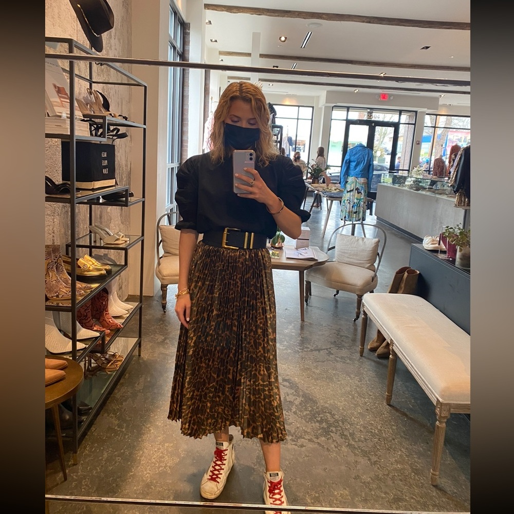 Cheetah/leopard print skirt
